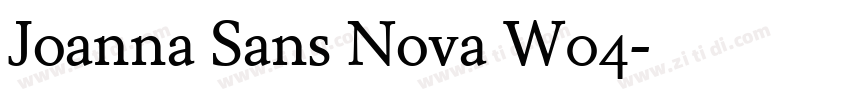 Joanna Sans Nova W04字体转换